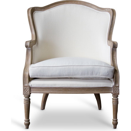 Baxton ASS292Mi CG4 Charlemagne Accent Chair in Beige Fabric